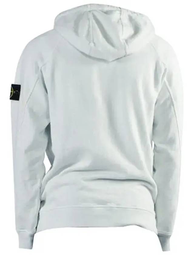 Malfile Fleece Garment Dyed Hoodie Ice - STONE ISLAND - BALAAN 3