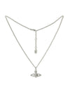 Mini Bas Relief Pendant Necklace Silver - VIVIENNE WESTWOOD - BALAAN.