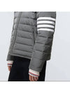 Poly Twill Down Filled 4-Bar Ski Padding Grey - THOM BROWNE - BALAAN 3