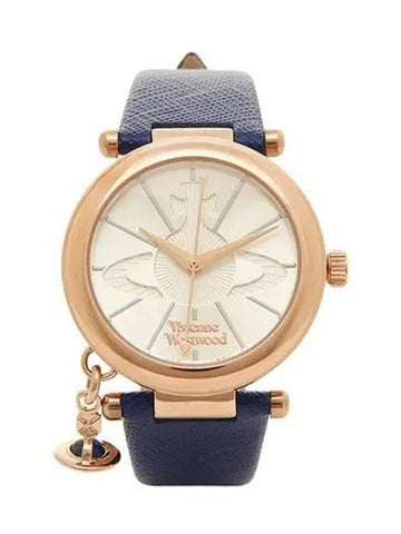 ORB Quartz Leather Watch Blue - VIVIENNE WESTWOOD - BALAAN 1