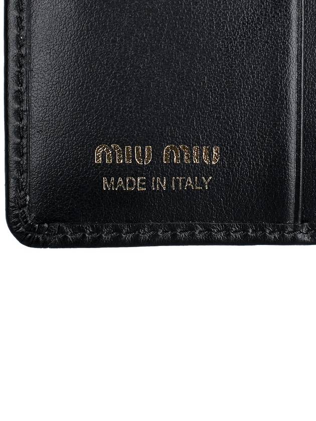 Small Leather Half Wallet Black - MIU MIU - BALAAN 8