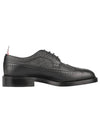 Men's Three Stripes Tab Pebble Grain Long Wing Sole Brogue Black - THOM BROWNE - BALAAN 1