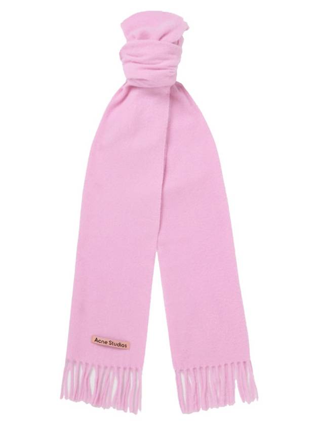 Wool Fringe Muffler Light Pink - ACNE STUDIOS - BALAAN 3