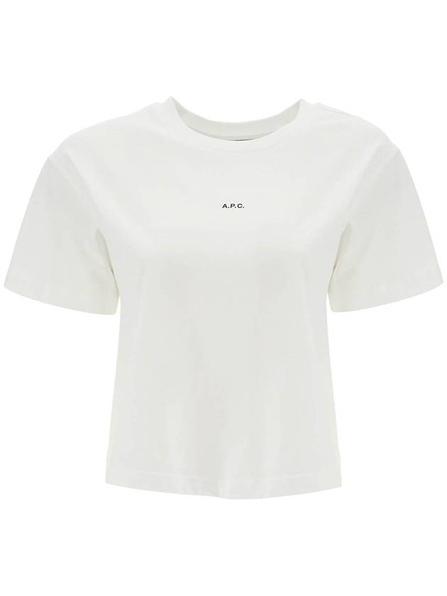 Boxy Micro Logo Short Sleeve T-Shirt White - A.P.C. - BALAAN 2