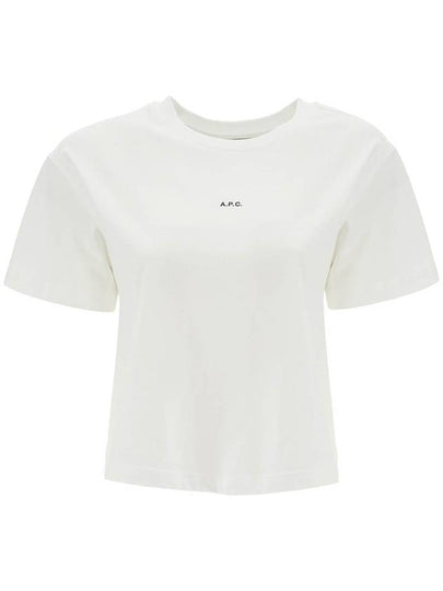 Boxy Micro Logo Short Sleeve T-Shirt White - A.P.C. - BALAAN 2