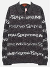 FW21KN86 BLK half zipup knit - SUPREME - BALAAN 3