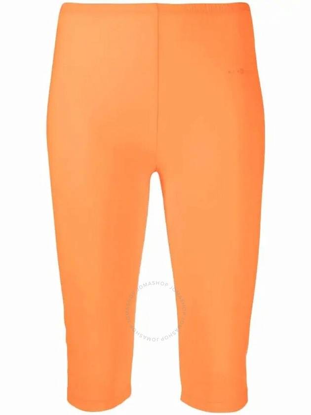 Women's Logo Detail Leggings Shorts Orange - MAISON MARGIELA - BALAAN 2