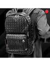 Intrecciato Small Calfskin Backpack Black - BOTTEGA VENETA - BALAAN 10