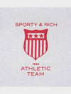 [SPORTY & RICH] ATHLETIC TEAM HOODIE - HO632 HEATHER GRAY - SPORTY & RICH - BALAAN 3