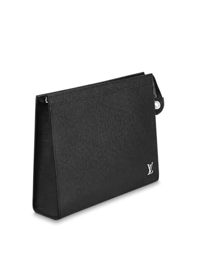 Pochette Voyage Taiga Leather Pouch Bag Black - LOUIS VUITTON - BALAAN 4