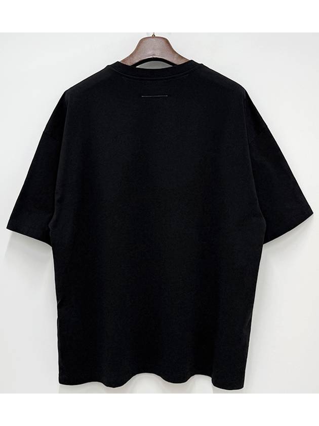 Logo Print Short Sleeve T-Shirt Black - MAISON MARGIELA - BALAAN 3