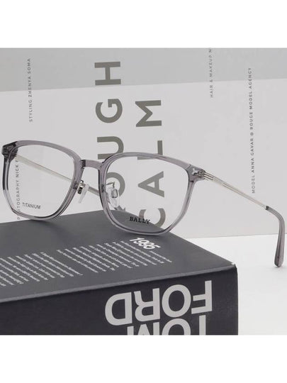 Titanium Glasses Frame BY5069H 020 Transparent Horned Frame Men Women Square - BALLY - BALAAN 2