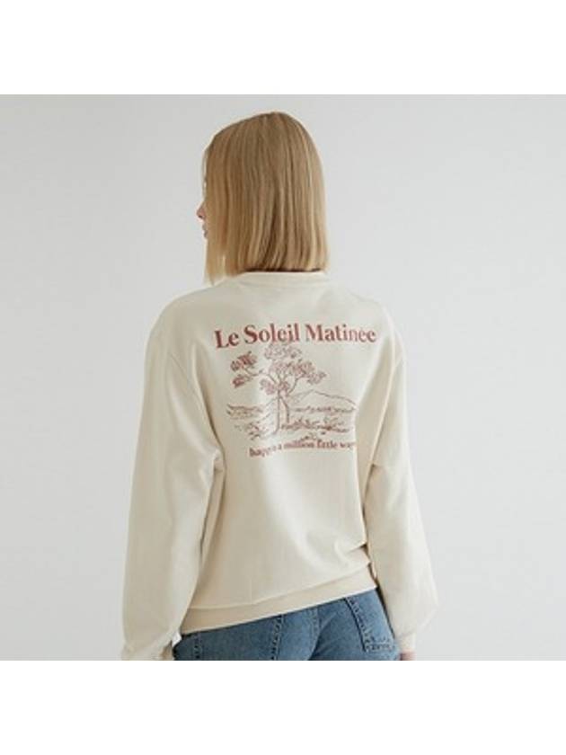 Luster Nature Sweatshirt Ivory - LE SOLEIL MATINEE - BALAAN 3