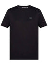 Face Patch Short Sleeve T-Shirt Black - ACNE STUDIOS - BALAAN 1