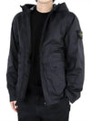 Membrana 3L TC Hooded Jacket Blue - STONE ISLAND - BALAAN 2