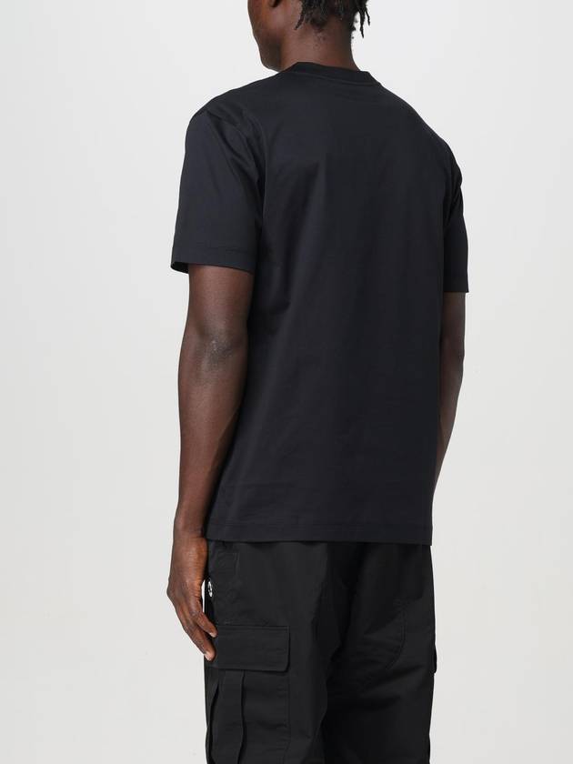 EKD Embroidered Cotton Short Sleeve T-Shirt Black - BURBERRY - BALAAN 4