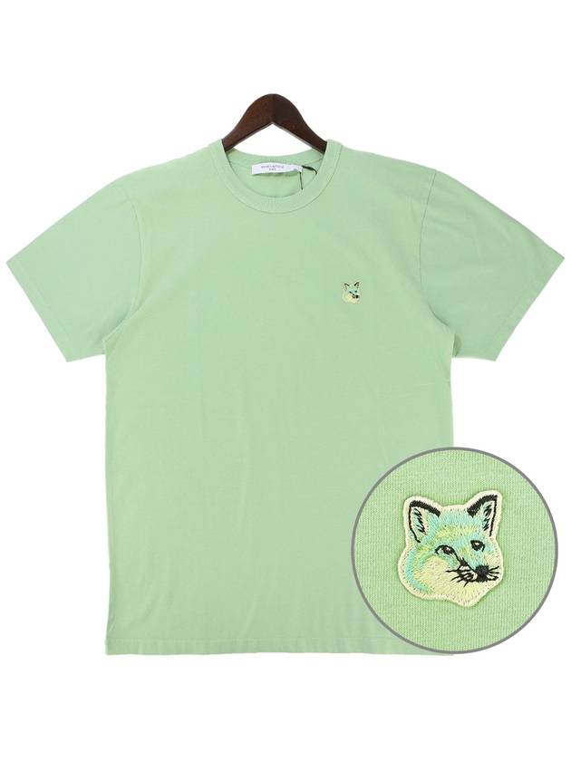 Tonal Fox Head Patch Regular Short Sleeve T-Shirt Mint - MAISON KITSUNE - BALAAN 2