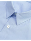 SRC Embroidered Logo Cotton Poplin Long Sleeve Shirt Light Blue - SPORTY & RICH - BALAAN 4