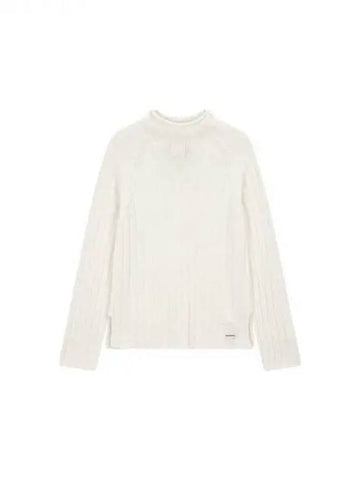 Women s Whole Garment Ribbed Raglan Knit Ivory 270274 - EMPORIO ARMANI - BALAAN 1