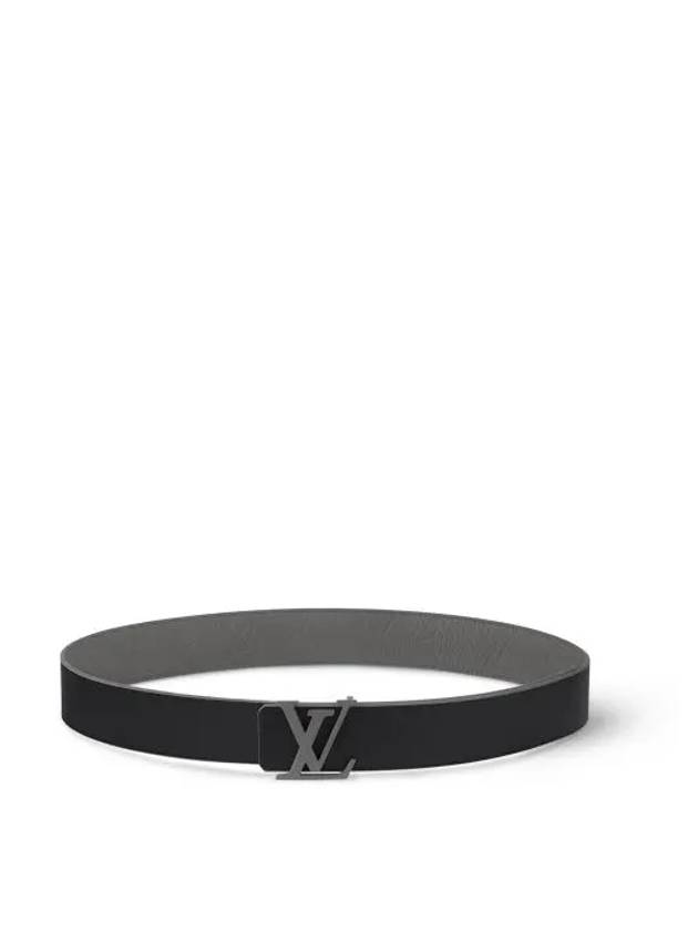 LV Taurillon 40mm Reversible Leather Belt Dark Grey - LOUIS VUITTON - BALAAN 7