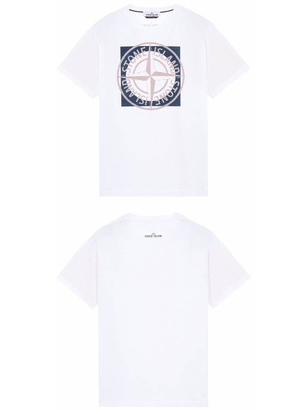 Compass Logo Printing Short Sleeve T-Shirt White - STONE ISLAND - BALAAN 5