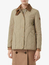 Diamond Quilted Thermoregulated Barn Jacket Honey - BURBERRY - BALAAN 4