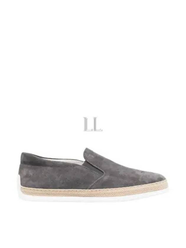 Suede Slip-On Loafer Grey - TOD'S - BALAAN 2