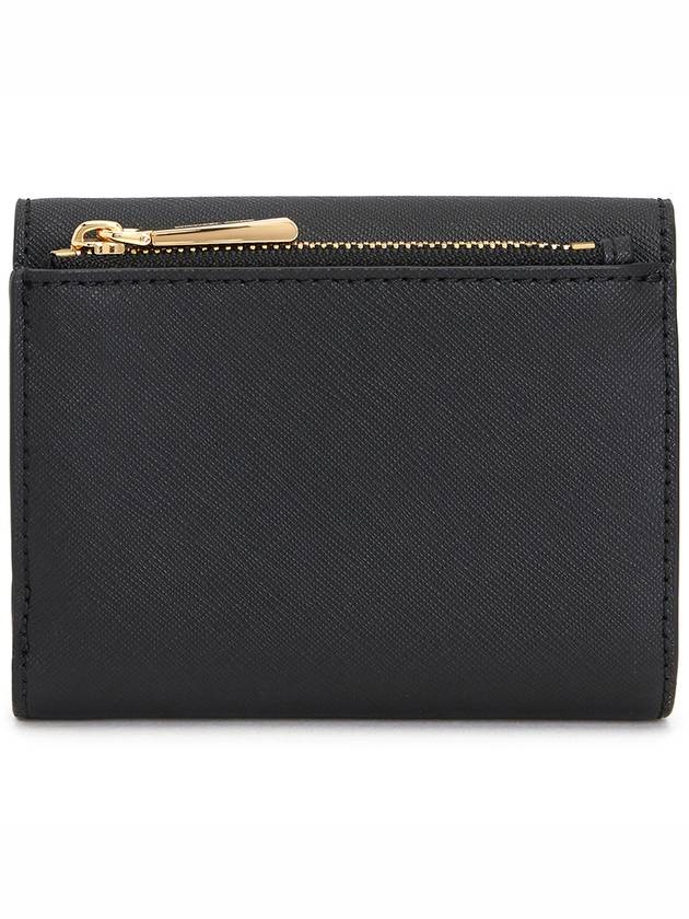 Carmen Medium Saffiano Leather Tri-Fold Half Wallet Black - MICHAEL KORS - BALAAN 3