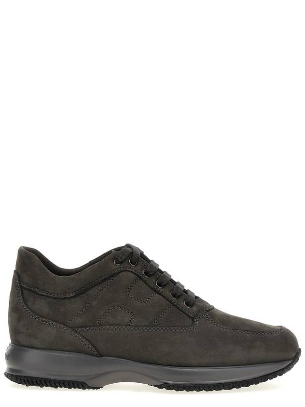 interactive suede low-top sneakers gray - HOGAN - BALAAN 2