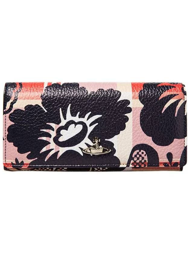 11th Anniversary Flower ORB Logo Flap Long Wallet 2800V67V 447 - VIVIENNE WESTWOOD - BALAAN 2