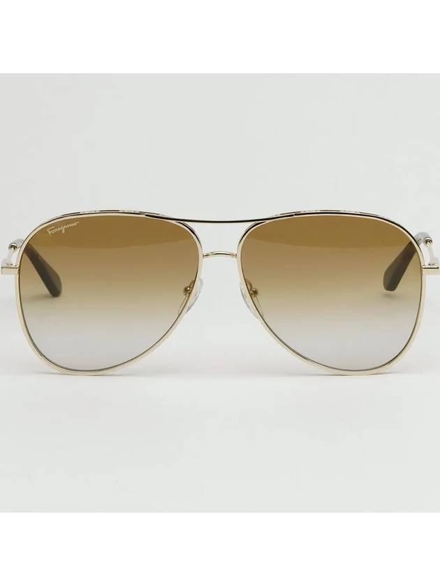 Eyewear Gradient Pilot Sunglasses Brown - SALVATORE FERRAGAMO - BALAAN 4