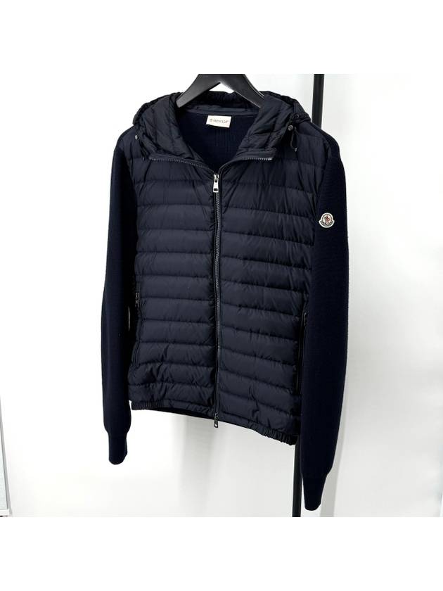 Knit padding hood zip up navy size M - MONCLER - BALAAN 2