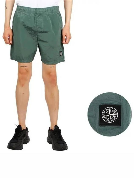 Nylon Metal Swimming Trunk Shorts Green - STONE ISLAND - BALAAN 2