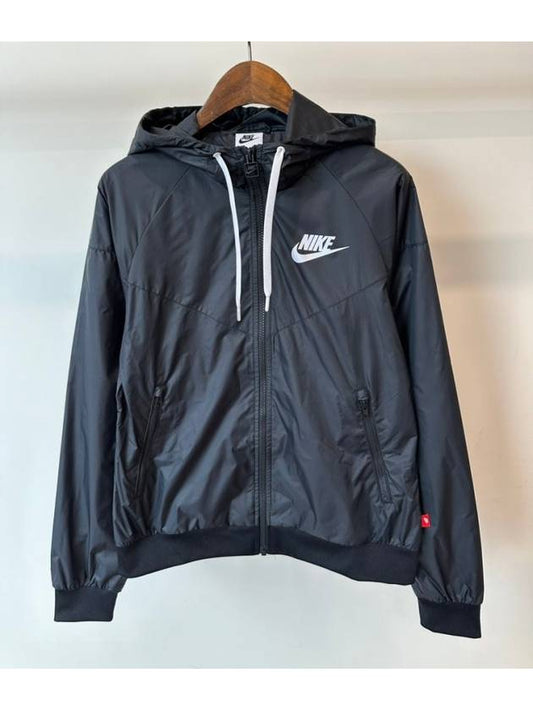 Wind Runner Windbreaker Jacket AR3093 011 Black WOMENS S M Asian Fit - NIKE - BALAAN 1