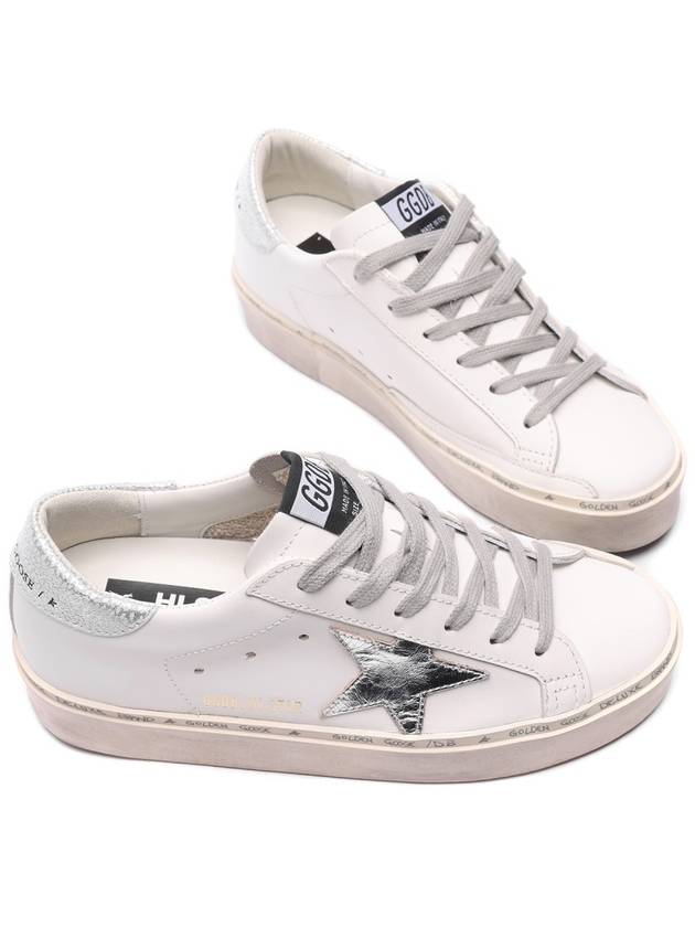 Hi Star White Metallic Silver Heel Tab Sneakers - GOLDEN GOOSE - BALAAN 6