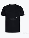 Small Logo Pocket Cotton Short Sleeve T-Shirt Black - CP COMPANY - BALAAN 2