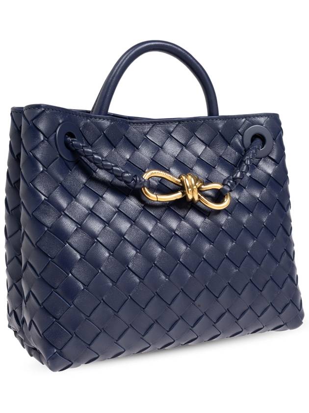 Bottega Veneta Shoulder Bag Andiamo Small, Women's, Navy Blue - BOTTEGA VENETA - BALAAN 4