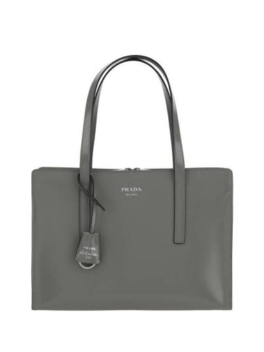 Re-Edition 1995 Medium Brushed Leather Hand Tote Bag Grey - PRADA - BALAAN 1