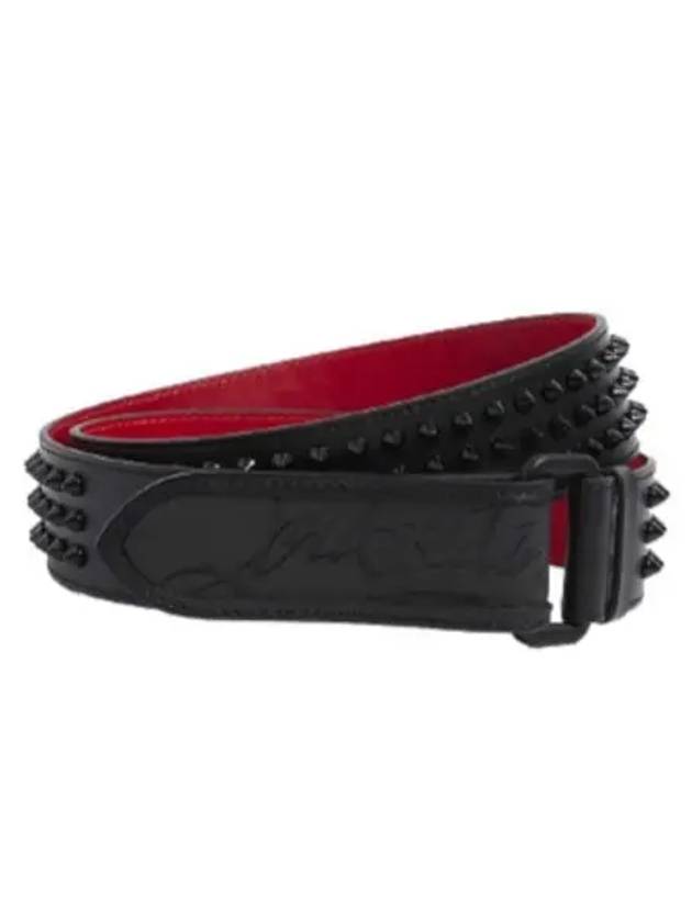 Loubi Spike Belt Black - CHRISTIAN LOUBOUTIN - BALAAN 2