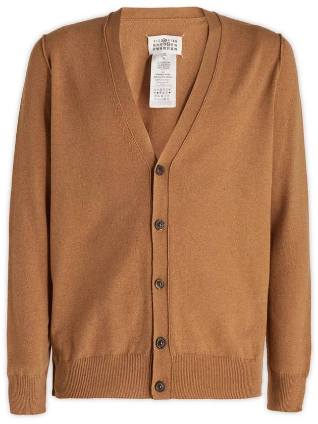 Cashmere Back Stitch Cardigan Beige - MAISON MARGIELA - BALAAN 2