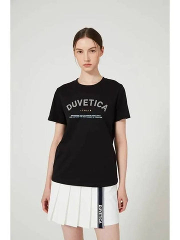 Hoe W Black Women s Short Sleeve T Shirt - DUVETICA - BALAAN 1