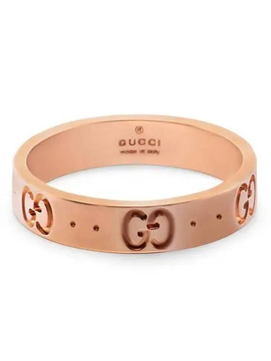 Iconic Logo Ring Rose Gold - GUCCI - BALAAN 1