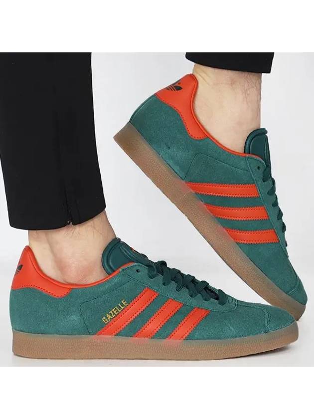 Gazelle Suede Low Top Sneakers Collegiate Green - ADIDAS - BALAAN 2