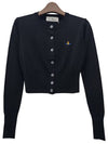 Bea Cropped Cardigan Black - VIVIENNE WESTWOOD - BALAAN 2