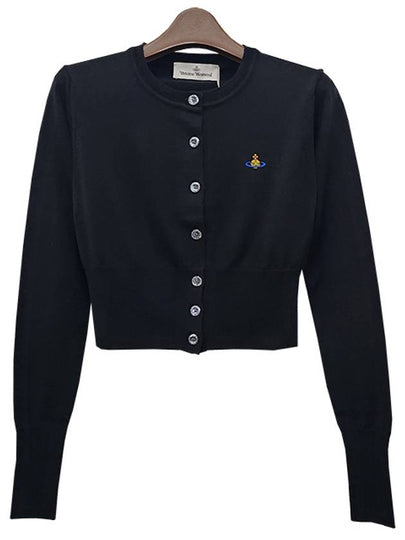 Bea Cropped Cardigan Black - VIVIENNE WESTWOOD - BALAAN 2