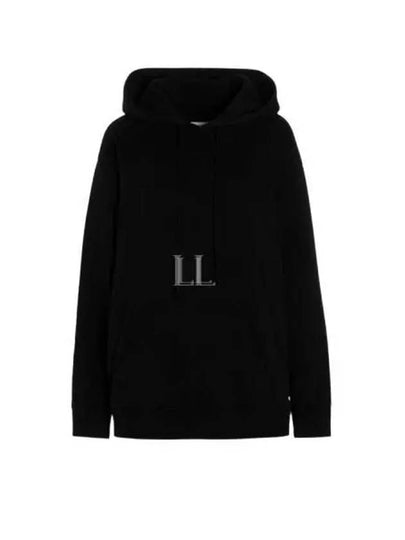 Women's Back Logo Print Hoodie Top Black - MAISON MARGIELA - BALAAN 2