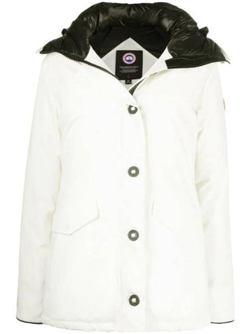 Lynnwood Short Padding Parka White - CANADA GOOSE - BALAAN 1