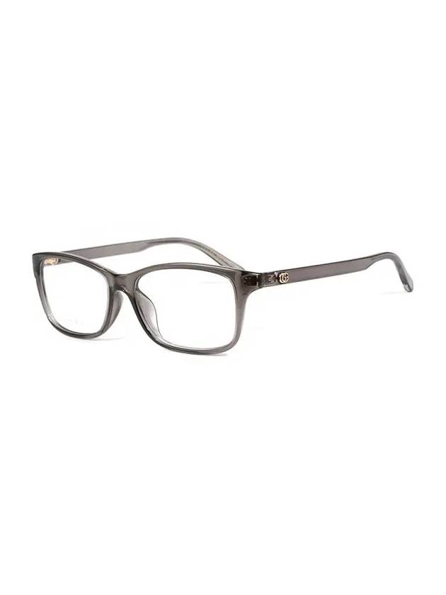 Eyewear Three Stripes Horn Rim Rectangle Eyeglasses Grey - GUCCI - BALAAN 4