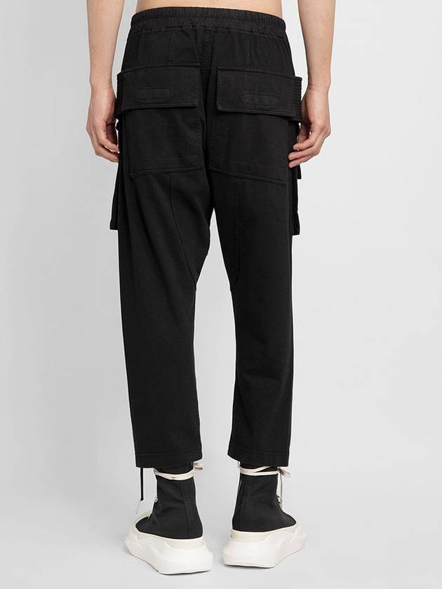 Dark Shadow Drawstring Cargo Baggy Pants Black - RICK OWENS - BALAAN 3