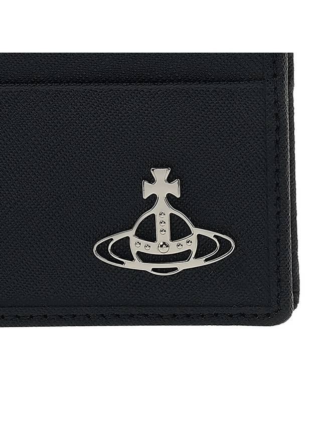 Saffiano Card Wallet Black - VIVIENNE WESTWOOD - BALAAN 7